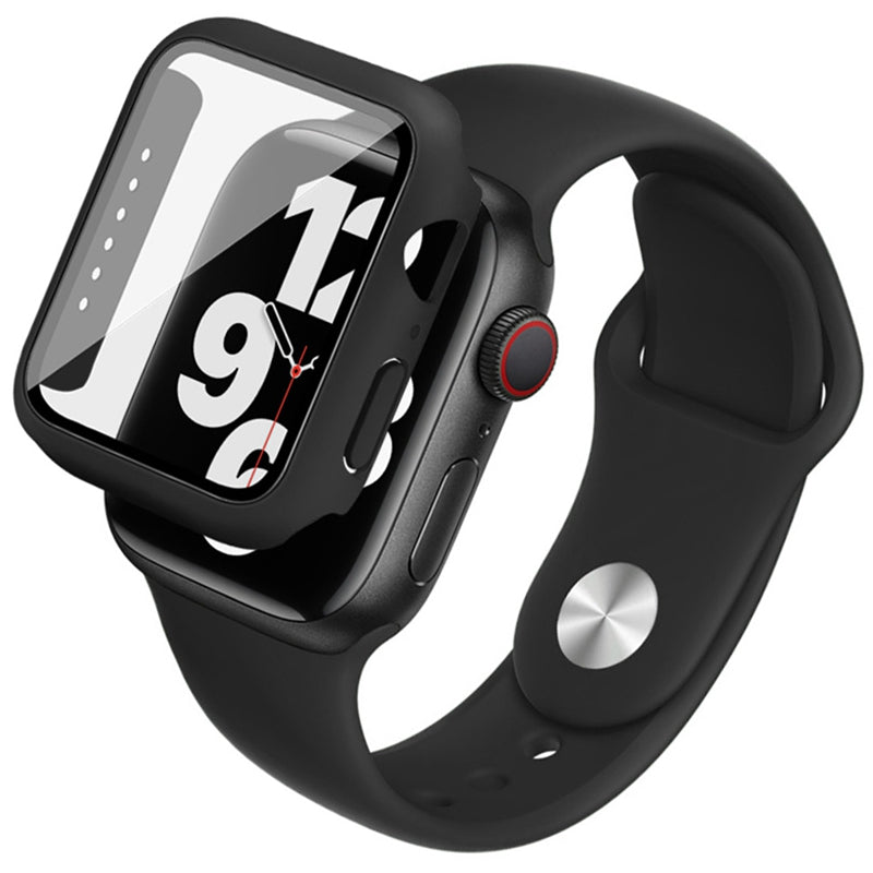 IMAK 20mm Flexible Silicone Watch Band Shockproof PC Protective Case with Tempered Glass Screen Protector for Apple Watch SE 44mm SE (2022) 44mm Series 6 5 4 44mm IMAK 20mm Flexible Silicone Watch Band Shockproof PC Protective Case with Tempered Glass Screen Protector for Apple Watch SE 44mm SE (2022) 44mm Series 6 5 4 44mm